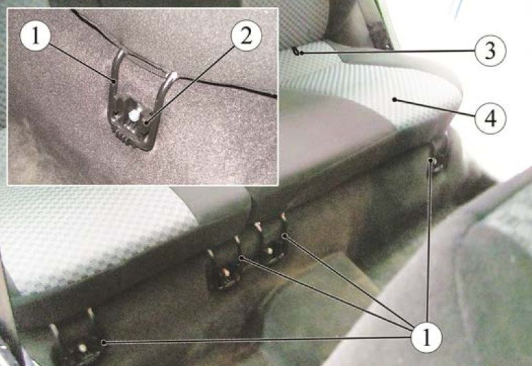 Пенолитье жесткое плотность 150% на нижнюю часть переднего сидения для лада гранта