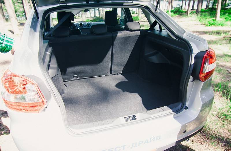 Какой объём багажника лада гранта седан и лифтбек: фото и видео