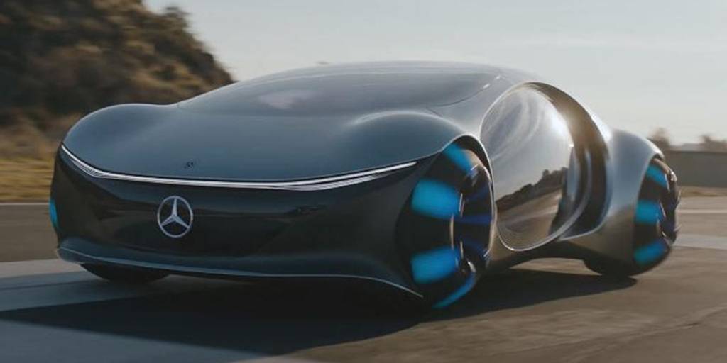 Mercedes benz vision avtr - автомобиль будущего без руля и панели приборов