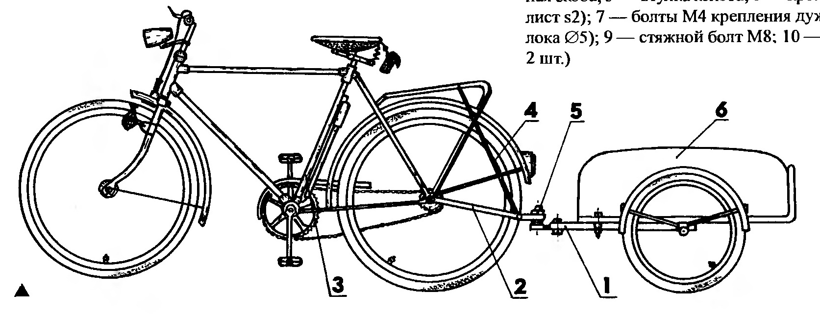 Прицеп для велосипеда своими руками из металла чертежи