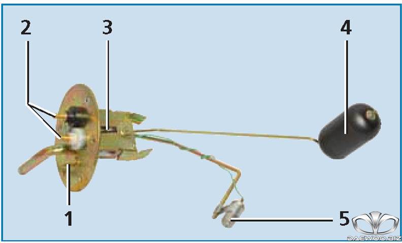 Daewoo matiz схема датчика уровня топлива