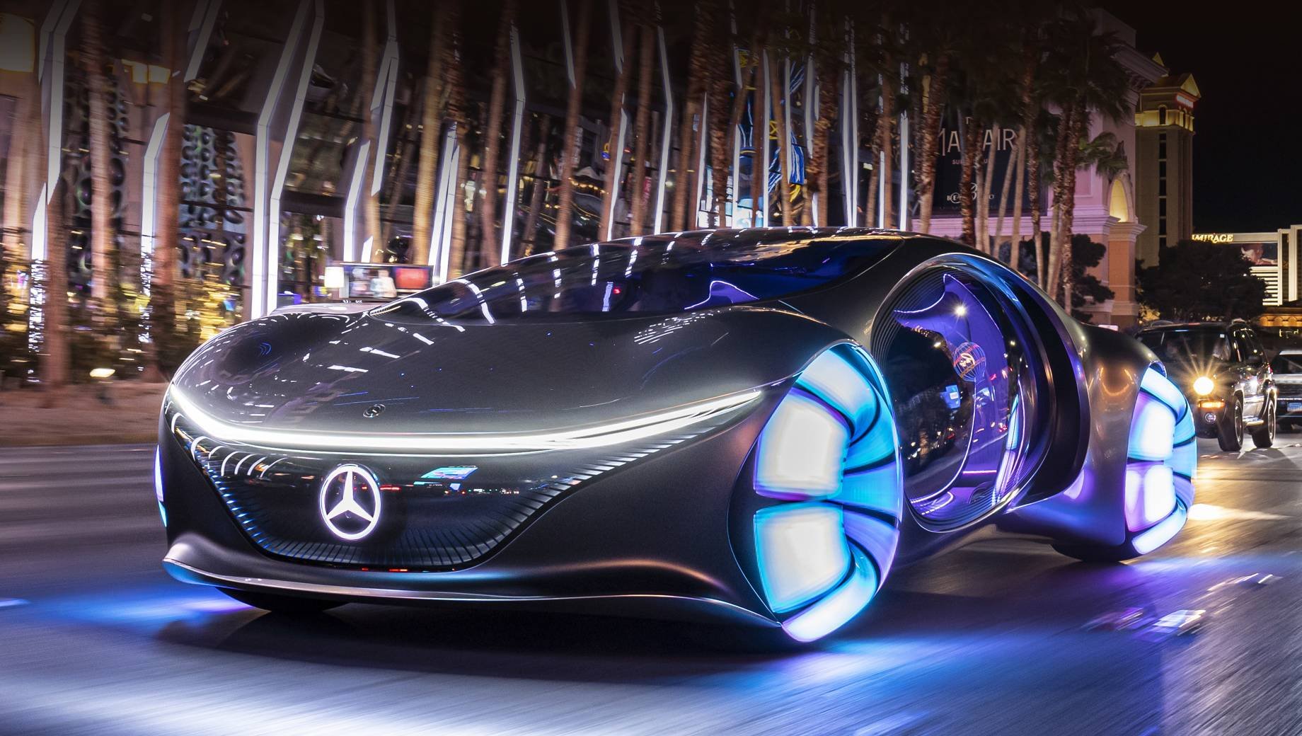 Mercedes-benz представила симбиотический электромобиль vision avtr в стилистике «аватара»