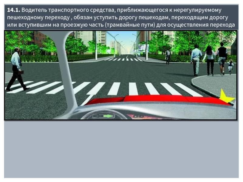 Как правильно пропустить пешехода на пешеходном переходе?