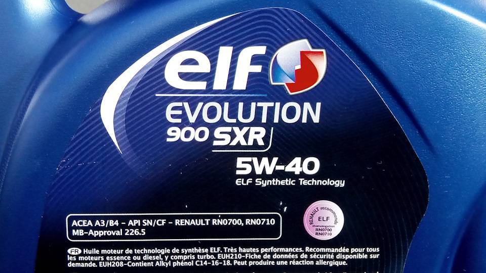 Моторные масла elf excellium nf 5w-40 и elf evolution sxr 5w-40, обзор