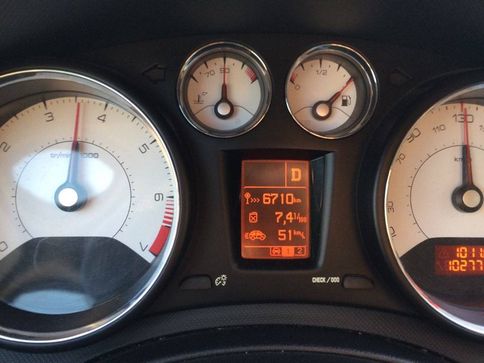 Расход топлива на пежо 308