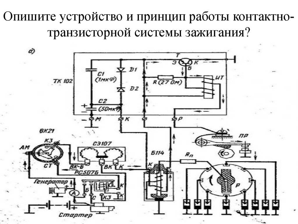 Бесконтактная система зажигания (бсз)