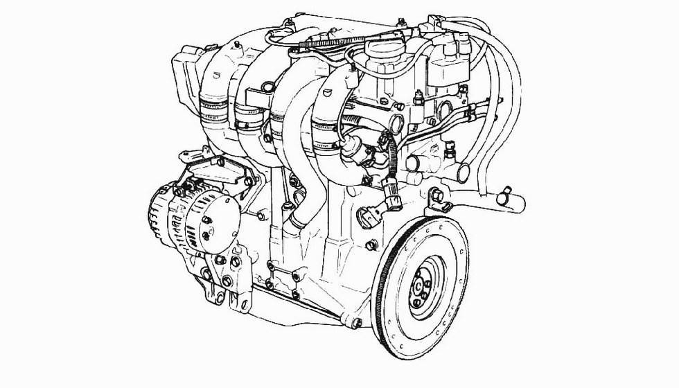 Чертеж двигателя ваз 2112