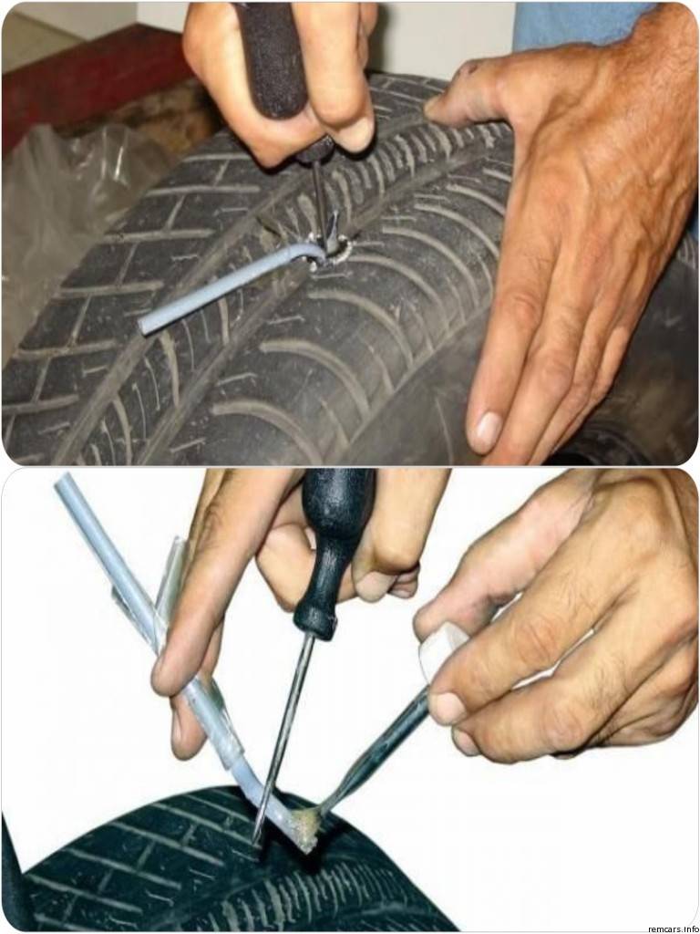 Ремонт бескамерных шин: как и чем заклеить колесо в случае прокола? бонус: видео о ремонте "бескамерки"