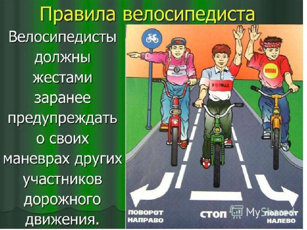 Модель поведения велосипедиста на дороге