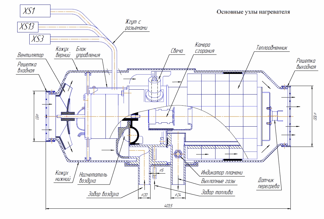 Схема подключения отопителя планар 4дм 24 – minecrew.ru