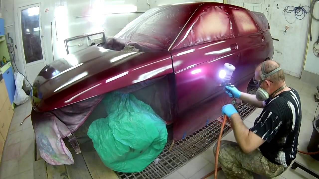 Покраска автомобиля своими руками - видео