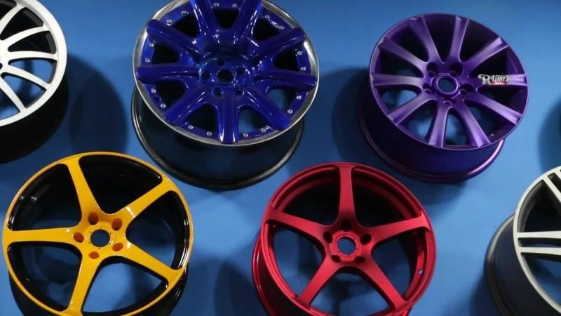 Технология порошковой окраски дисков автомобиля