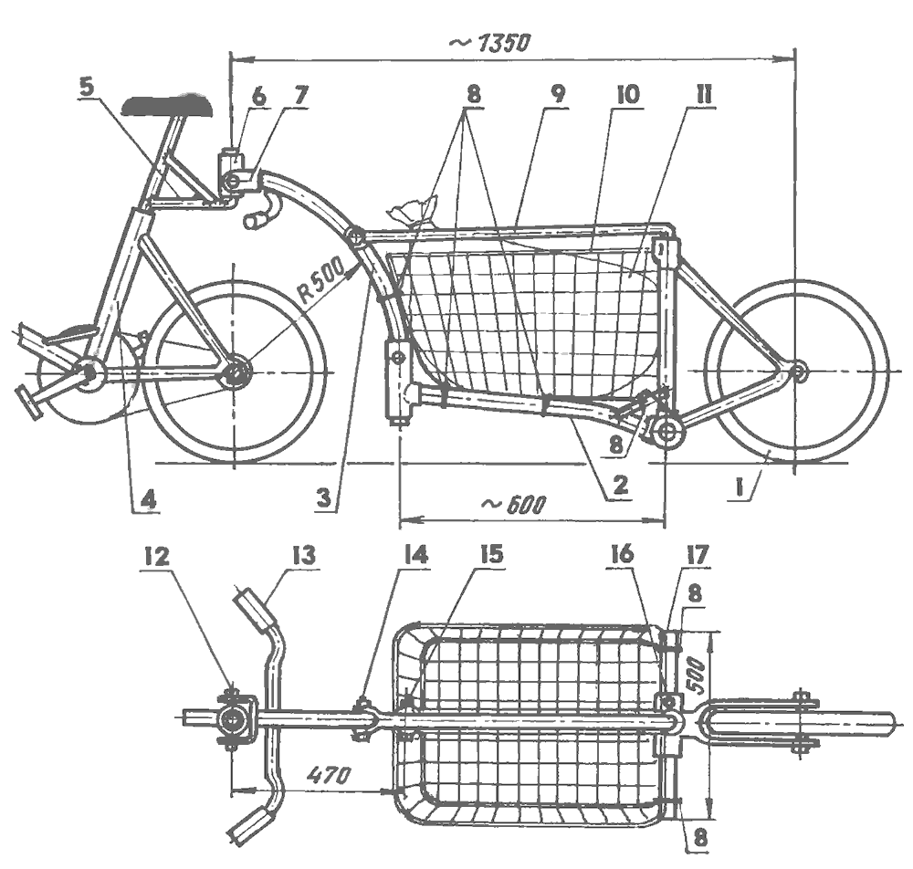 Грузовой велосипед своими руками чертежи