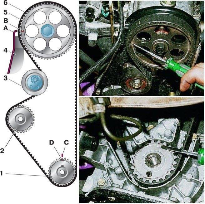 Ваз 2114 слетел ремень грм