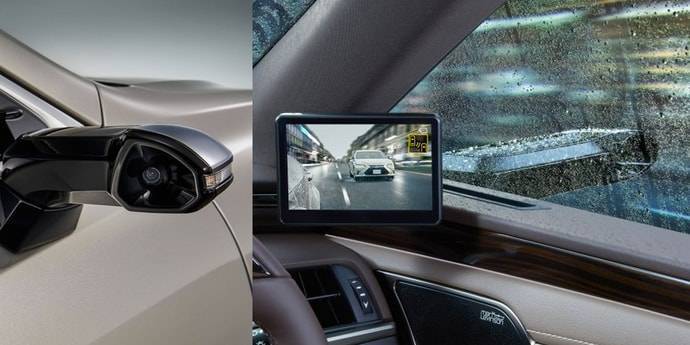 Lexus начал устанавливать камеры вместо боковых зеркал