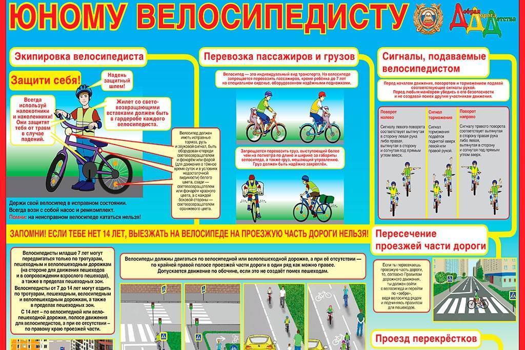 Обязанности велосипедиста по пдд: что разрешено и запрещено