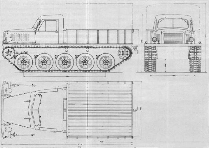 Гусеничный вездеход чертеж