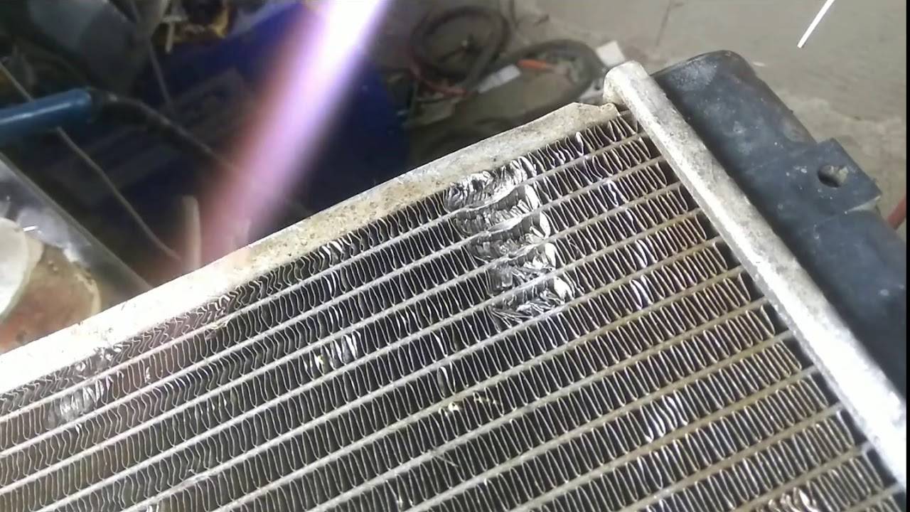 Как запаять медный радиатор печки
