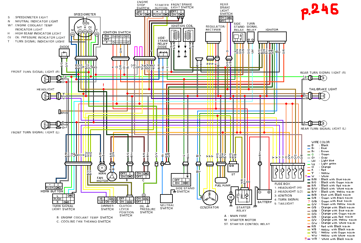 Схема проводки на мопед