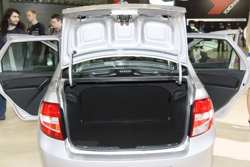 Какой объём багажника лада гранта седан и лифтбек — фото и видео