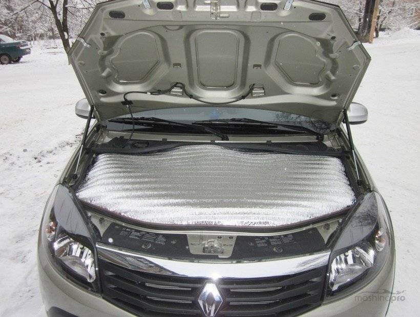 Утеплитель для двигателя автомобиля - подкапотный из войлока и автоодеяло своими руками