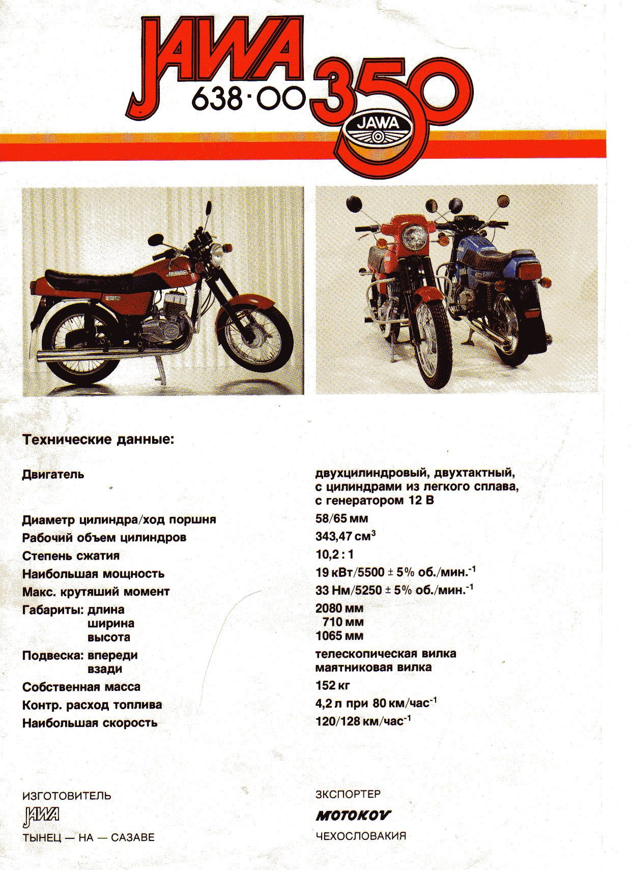 Обзор и технические характеристики мотоцикла ява 350/638