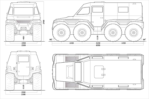 Рама лесника вездехода чертеж