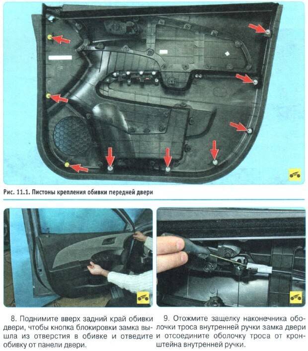 Как снять обшивку водительской двери шевроле авео