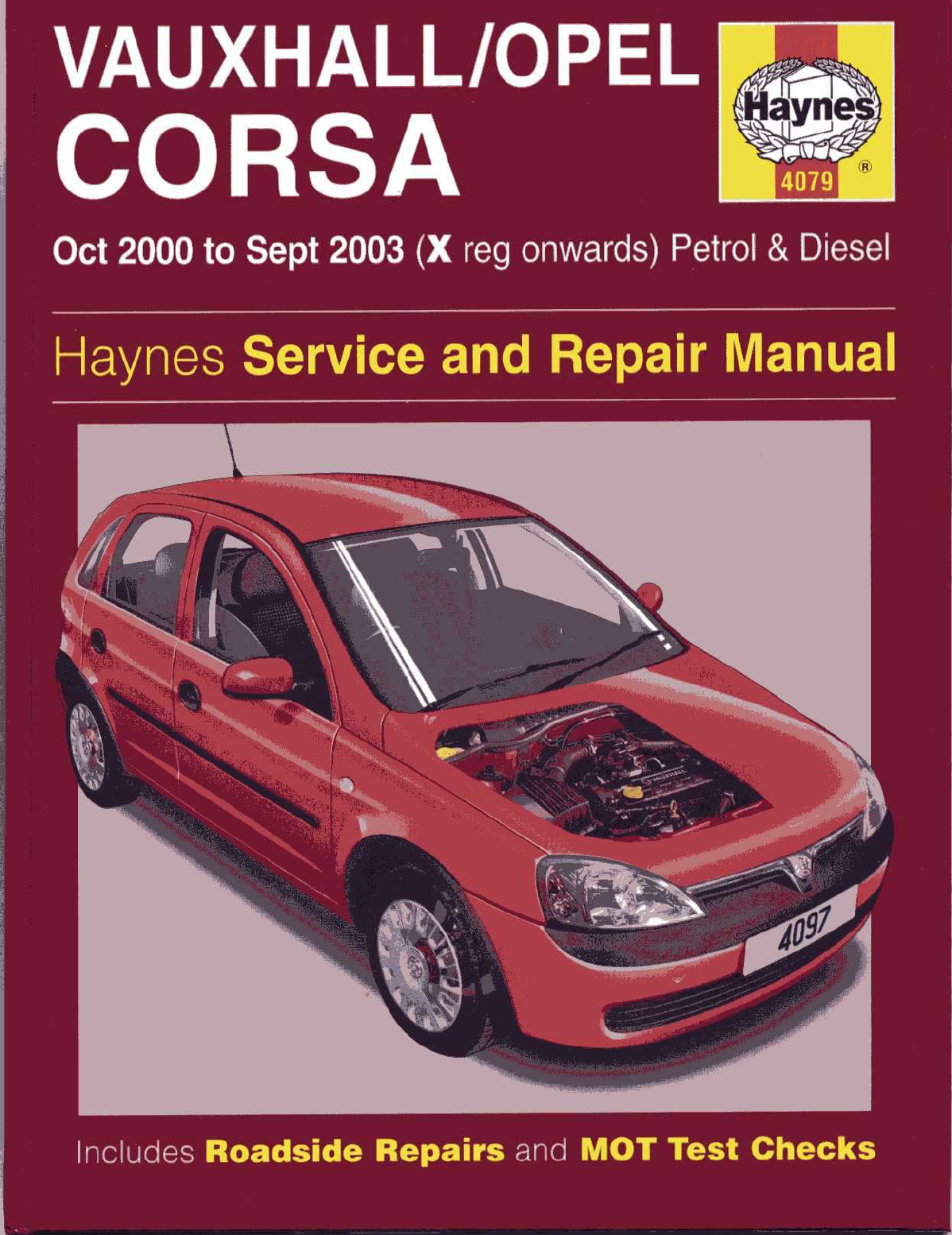Opel corsa c, combo и meriva 2000-2006 руководство по эксплуатации, техническому обслуживанию и ремонту