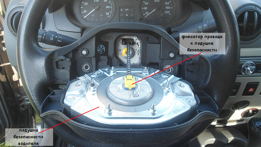 Горит лампочка airbag, причины и что делать