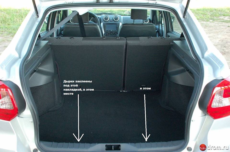 Объём багажника Лада Гранта: кузовы седан и лифтбек