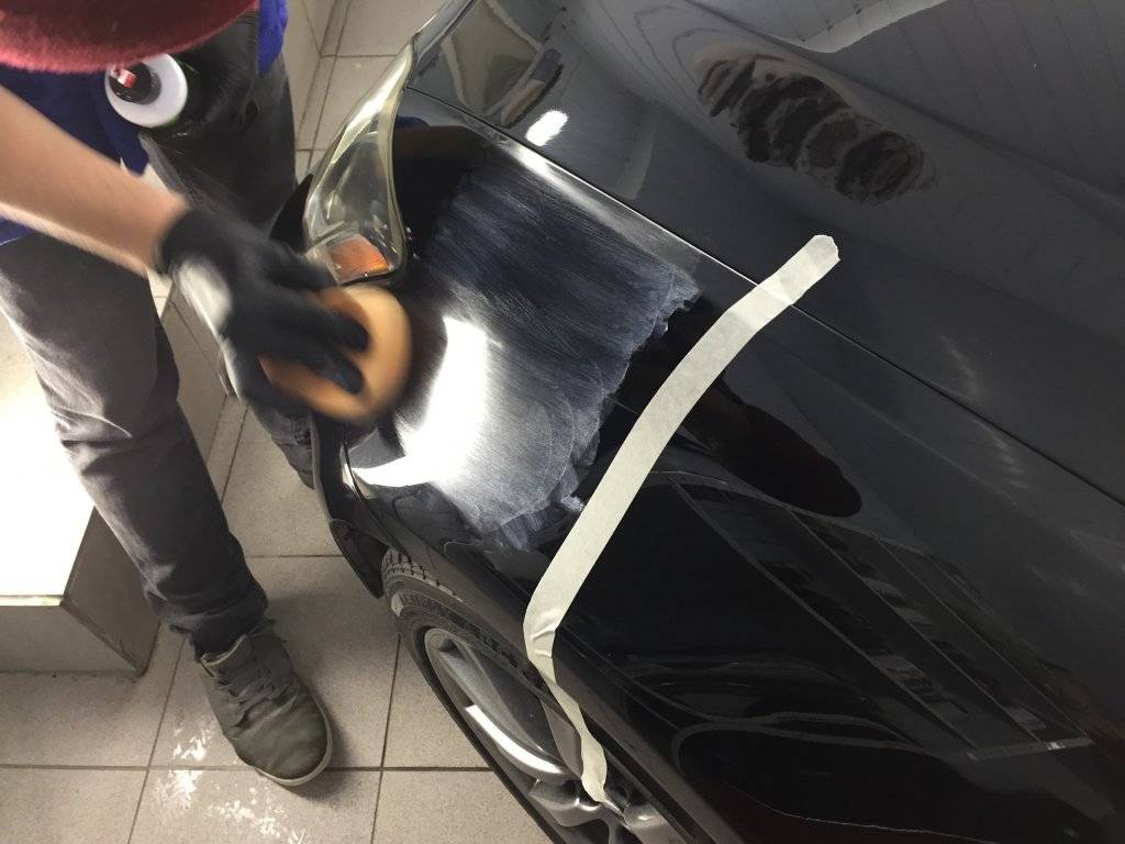 Простое удаление царапин на бампере без покраски автомобиля: полировка кузова