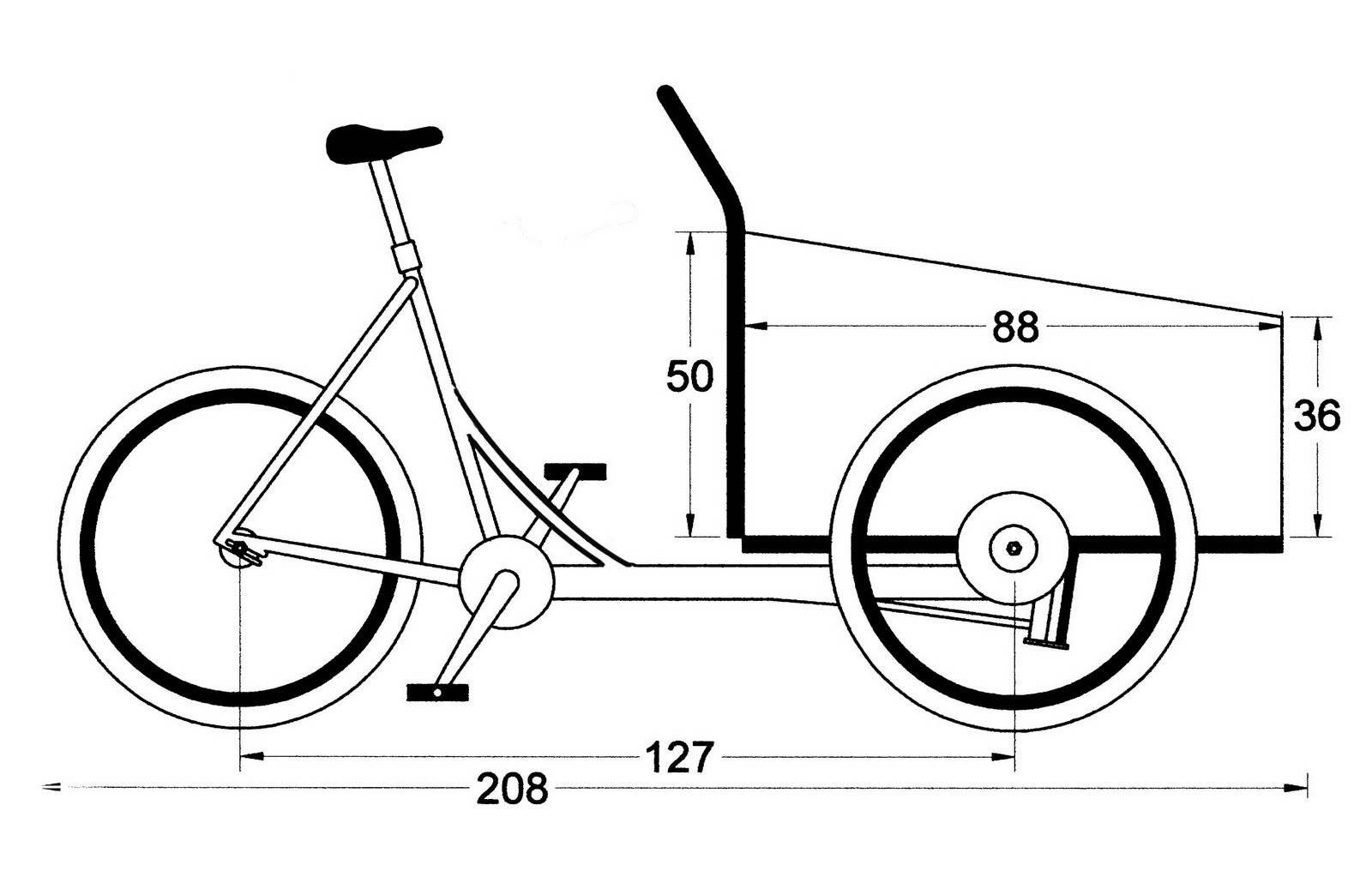 Грузовой велосипед своими руками чертежи
