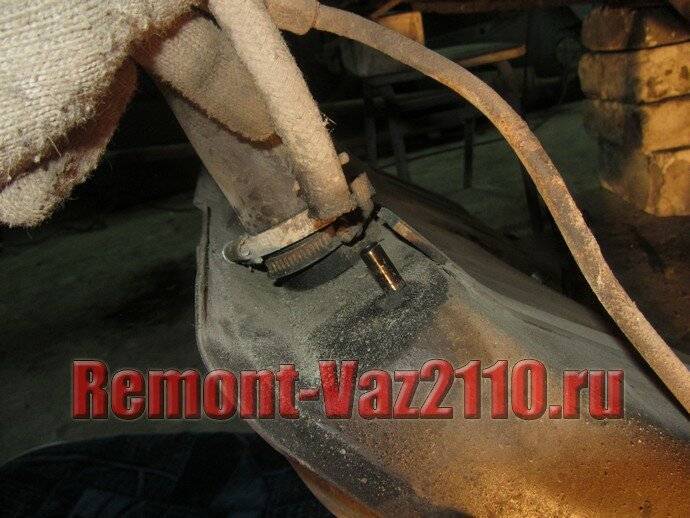 Ремонт ваз 2110 1996+: замена топливного бака