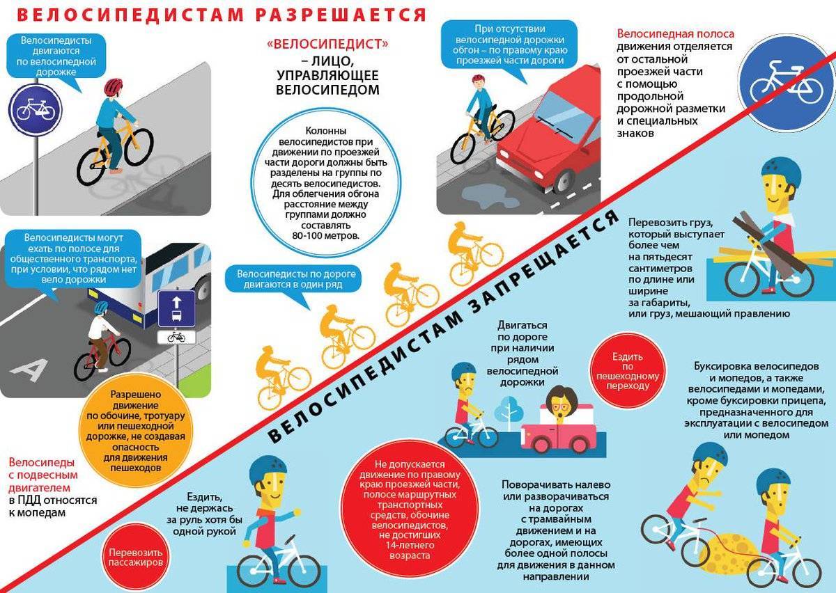 Обязанности велосипедиста: правила дорожного движения и поведения на дороге