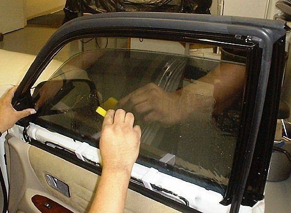 Тонирование стекол автомобиля своими руками, фото, видео