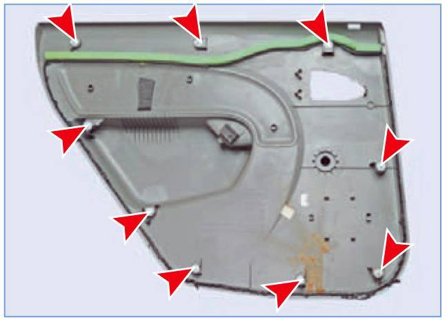 Снять обшиввку рено логан: передней и задней двери