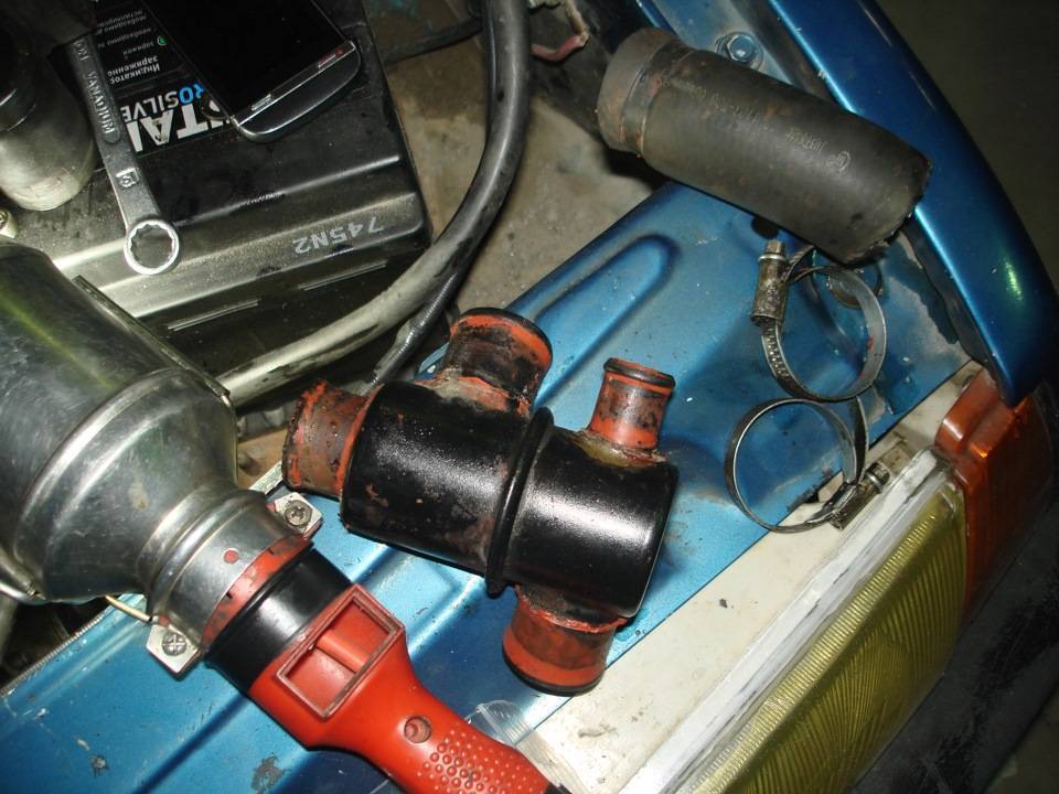 Ваз 2107 замена термостата без слива тосола — автотоп